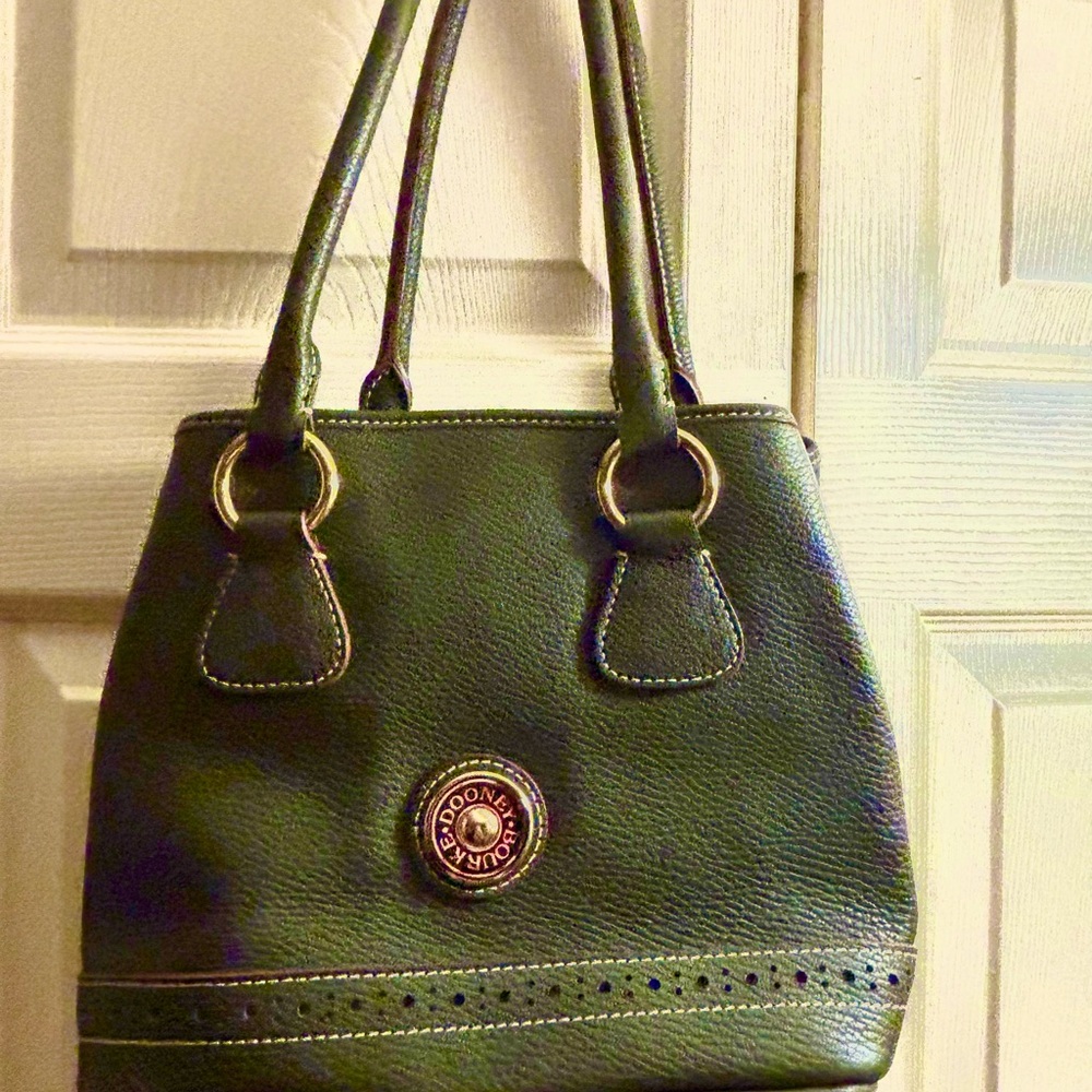 Dooney & Bourke Dark Green Leather Shoulder Bag